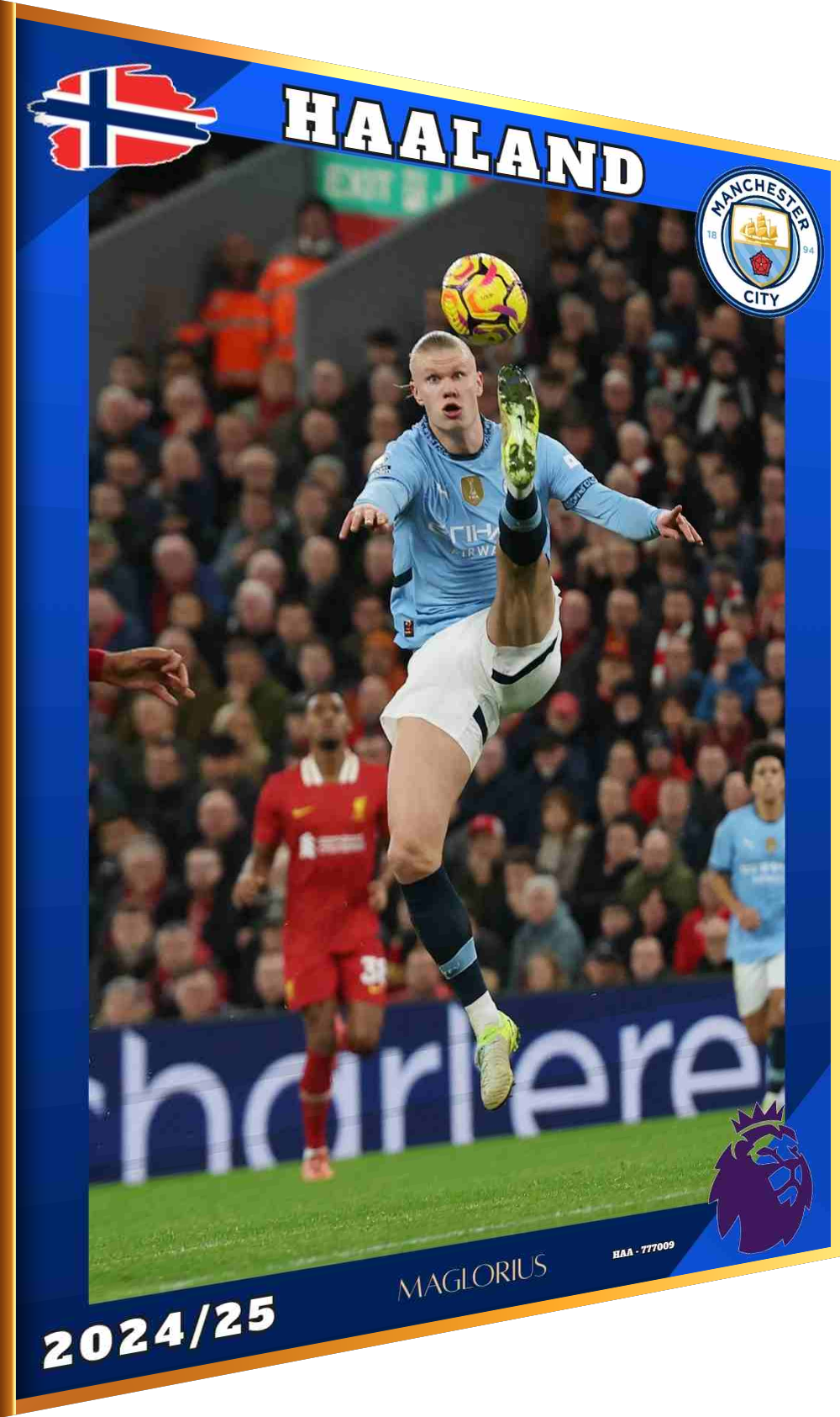 HAALAND MAN CITY 2024-2025 PREMIER LEAGUE  Maglorius Unique Plate